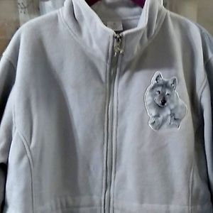 🐺 Wolf Fleece Jacket🐺Bradford Exchange~Eddie Lepage Like new!!  XL